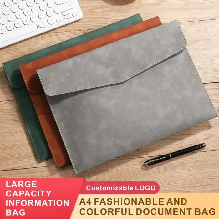 Sac à documents A4 en cuir PU