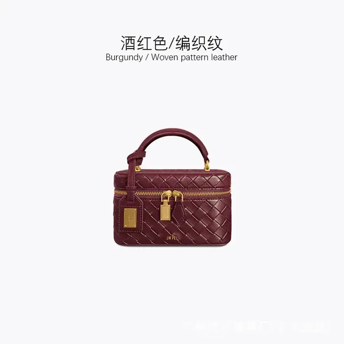 Sac boîte JW PEI - Sac à bandoulière Cleo imitation crocodile à motif gaufré pour un usage quotidien décontracté et polyvalent