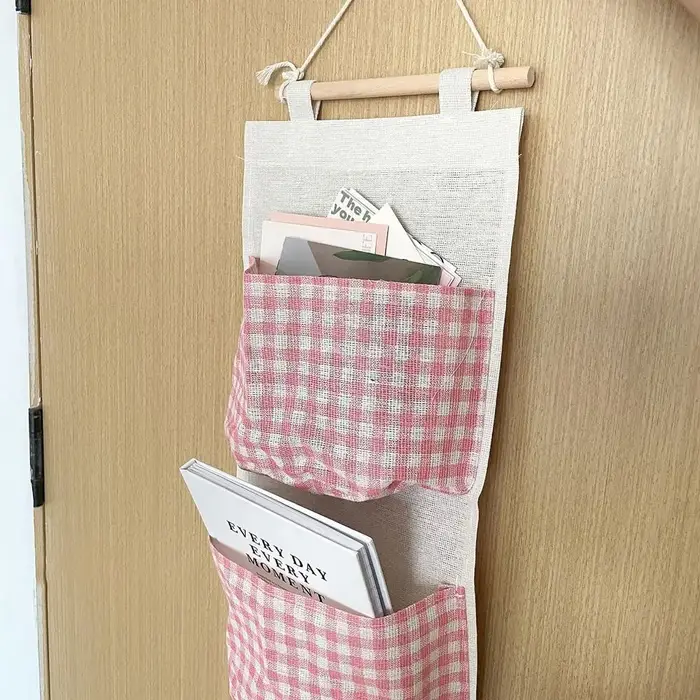 Sac suspendu à motif écossais