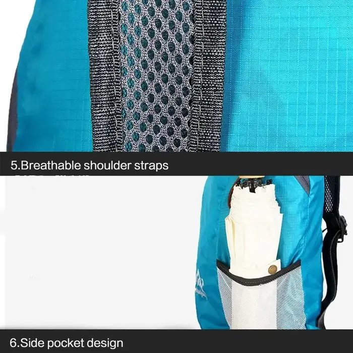 Sac à dos pliable étanche ultra léger pour sports de plein air