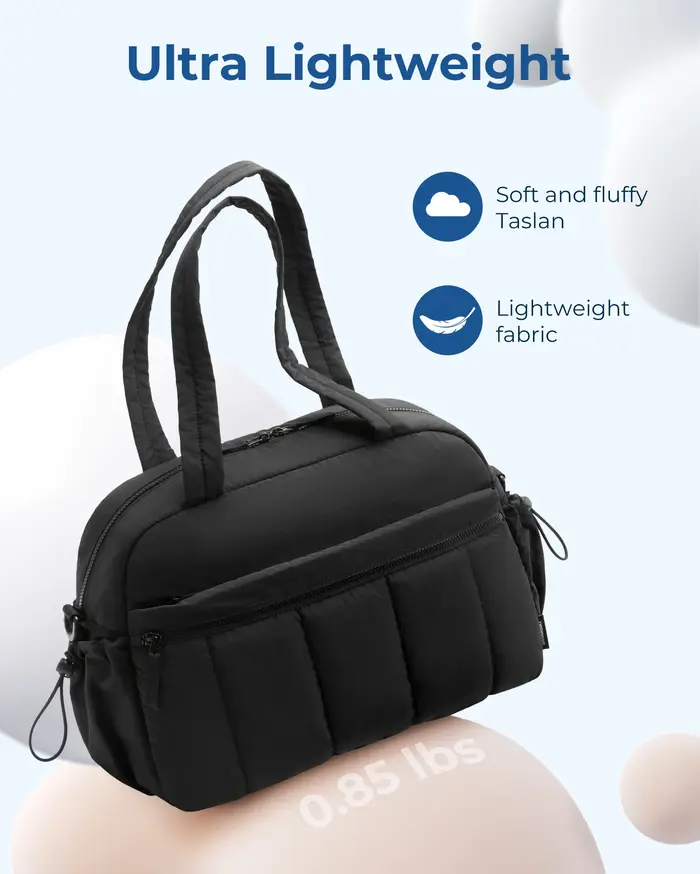 BAGSMART Sac de voyage pour femme avec bandoulière, grande capacité, pour week-end, sport et gym