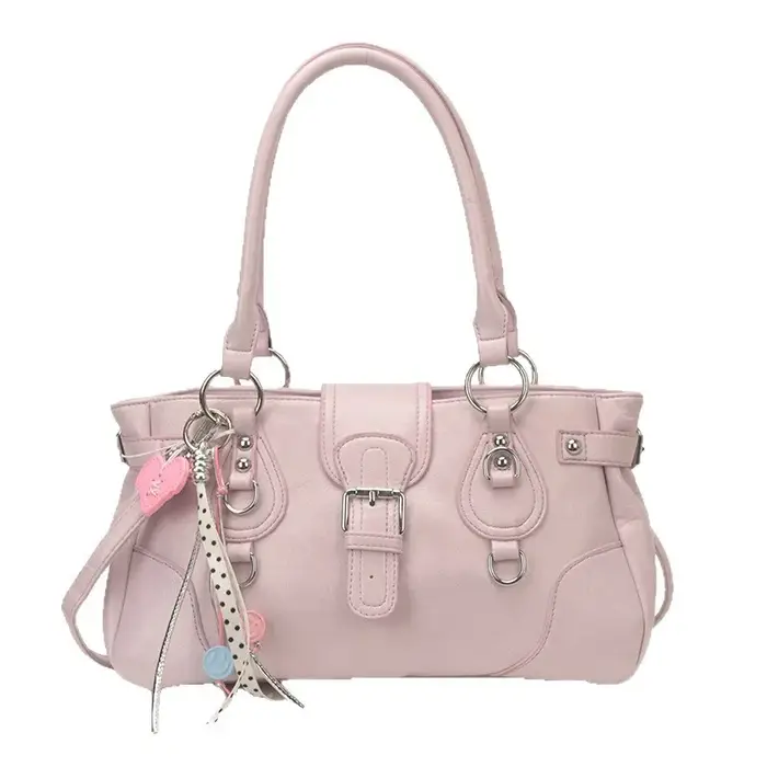 Sac Moto Cool Girl pour Femme 2026 Nouveau Sac Polyvalent Décontracté à Porter sous le Bras Grande Capacité Rétro Sac Bandoulière Unique
