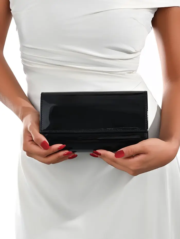 Pochette de soirée en cuir PU pour femmes