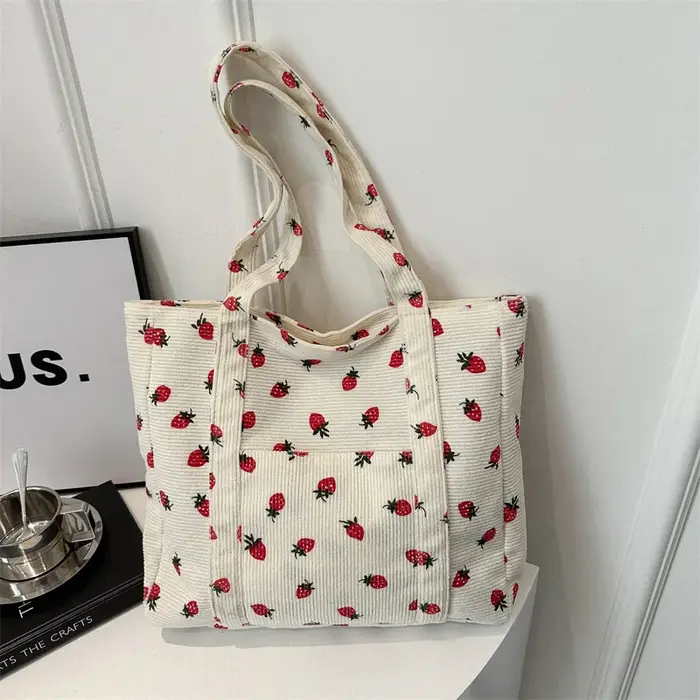 Sac à main en velours côtelé pour femmes