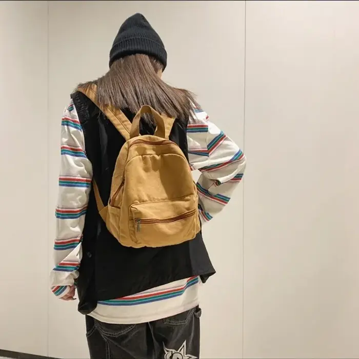 Petit sac à dos Vintage en toile