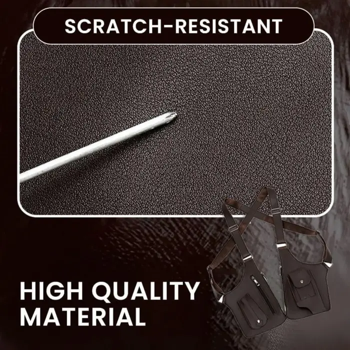 Sac antivol sous les bras, étui d'épaule caché, double pochette de rangement, poche portefeuille pour téléphone
