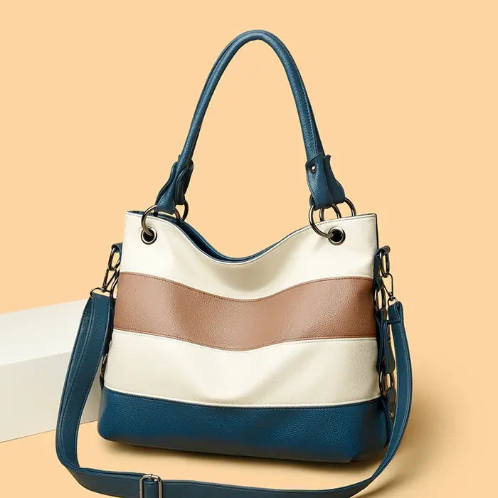 Trois couches de luxe fourre-tout décontracté femmes Sac de haute qualité en cuir Pu dames sacs à main