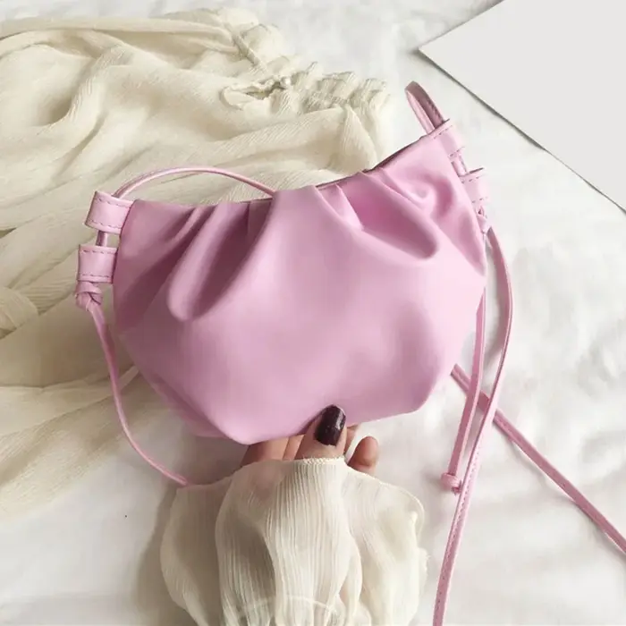 Sac à bandoulière plissé pour femme
