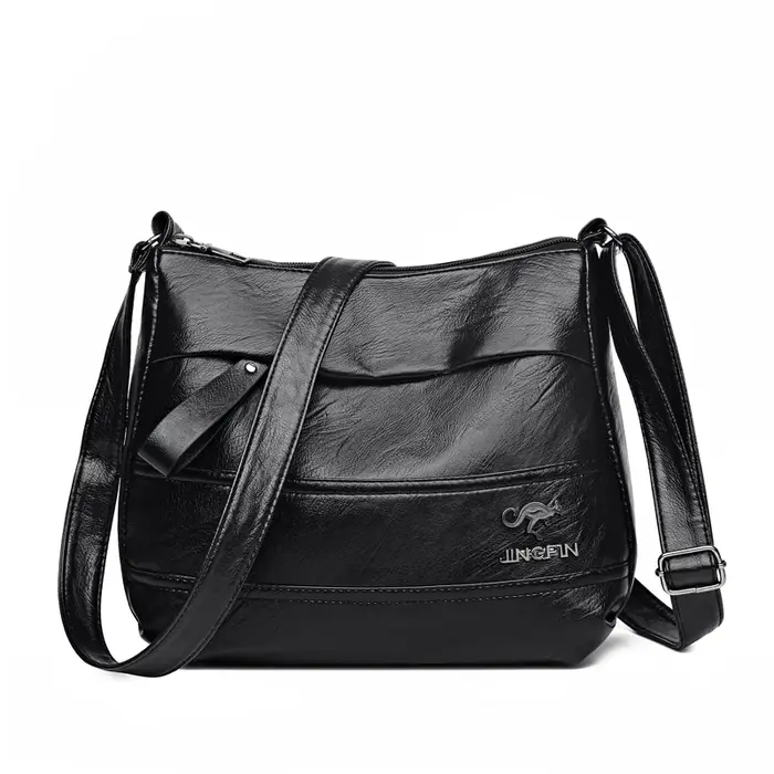 Sac à main asymétrique épaule dénudée en cuir élégant