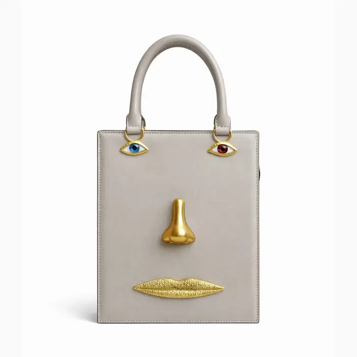 Sac à main pour femme en cuir noir de haute qualité, de marque de luxe, avec bijoux yeux et bandouli