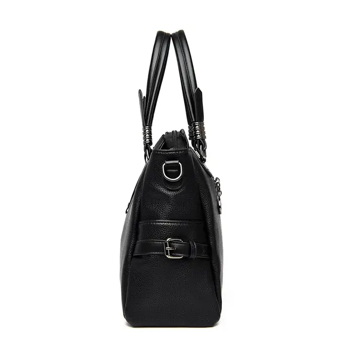 Sac fourre-tout en cuir souple grande capacité pour femme