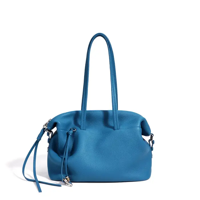 Sac fourre-tout minimaliste en cuir véritable jaune à longue poignée 2026 pour femme, sac à bandouli