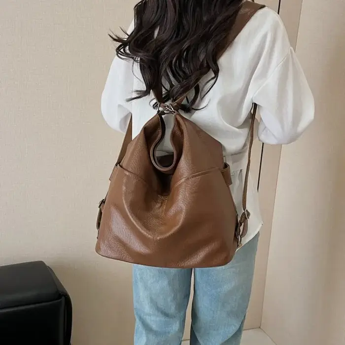 Sac à main vintage en cuir pour femme