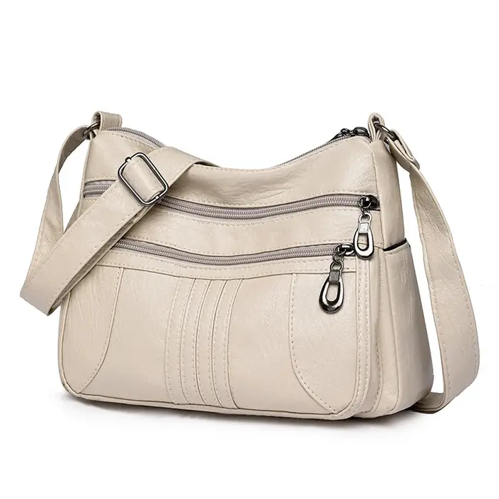 Sac à bandoulière en cuir vintage pour femme