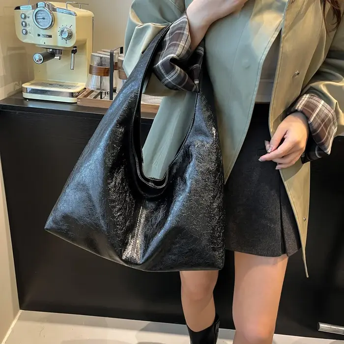 Sac à main vintage en cuir PU pour femmes