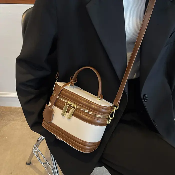 Sacs à bandoulière en forme de baril pour femmes