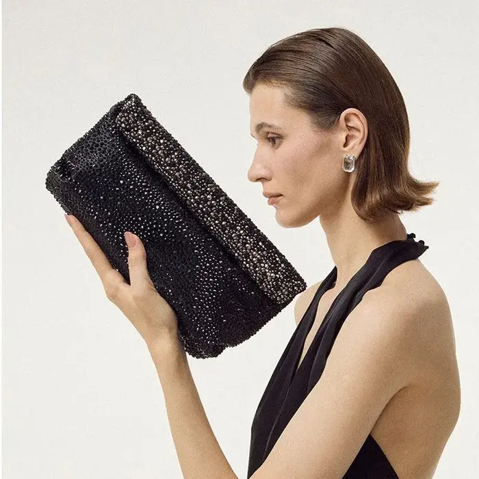 Sac de soirée à diamants scintillants pour femmes