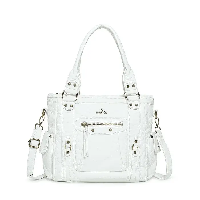 Sacs à main pour femmes, sac multi-poches, sac à main en PU, sac à bandoulière vintage en bronze, sa