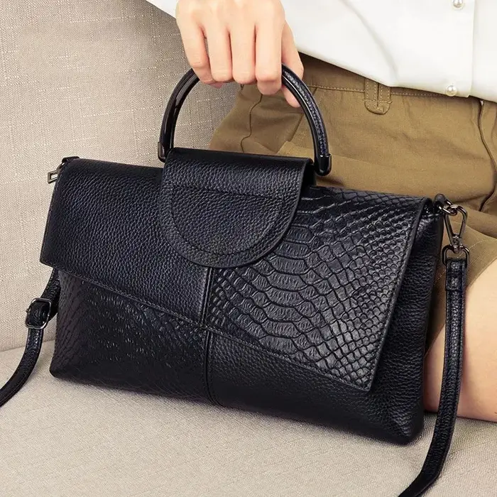Sac à main en cuir PU souple de haute qualité pour femmes