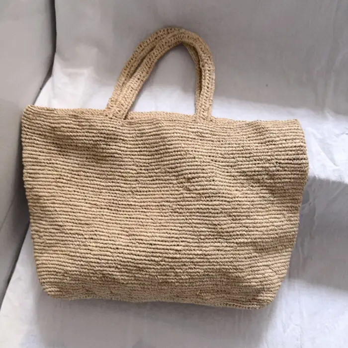 2025 raphia 3d Rose sac à main tissé
