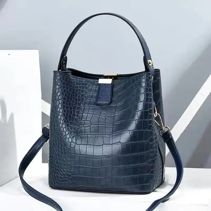 Sac à main vintage en cuir d'alligator pour femmes, sacs à bandoulière initiés, sac fourre-tout gran