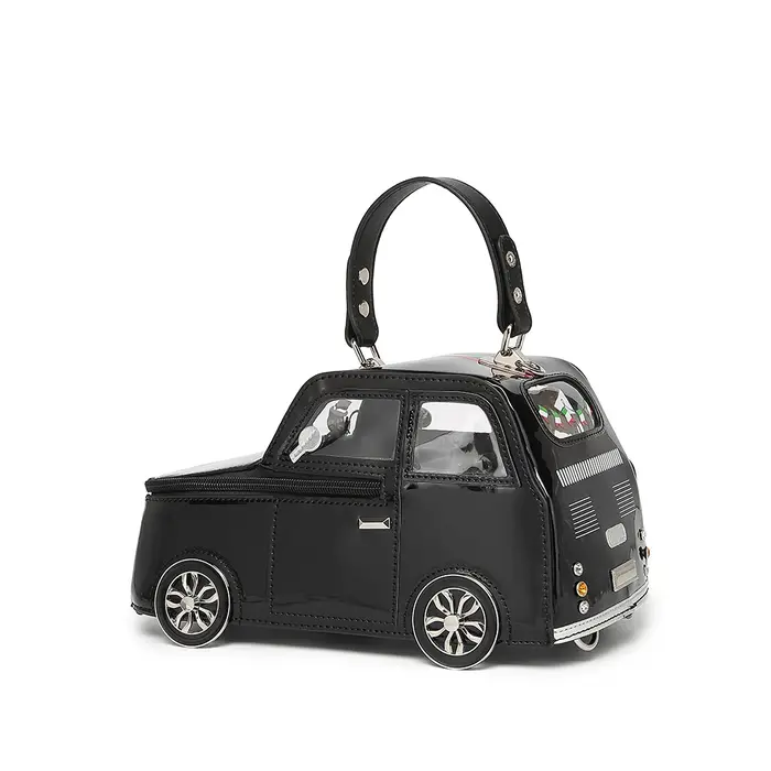 Sac à main en forme de voiture pour femmes, joli sac de personnalité créatif 3D, fourre-tout à la mo