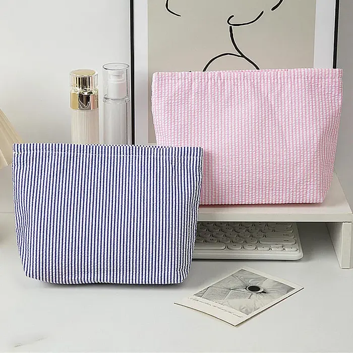 Trousse de Maquillage en Gaze Bulle pour Femme
