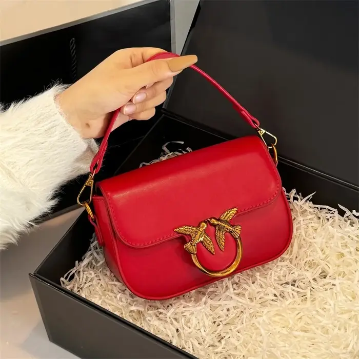 Mini sac à bandoulière élégant rétro avec chaîne de luxe