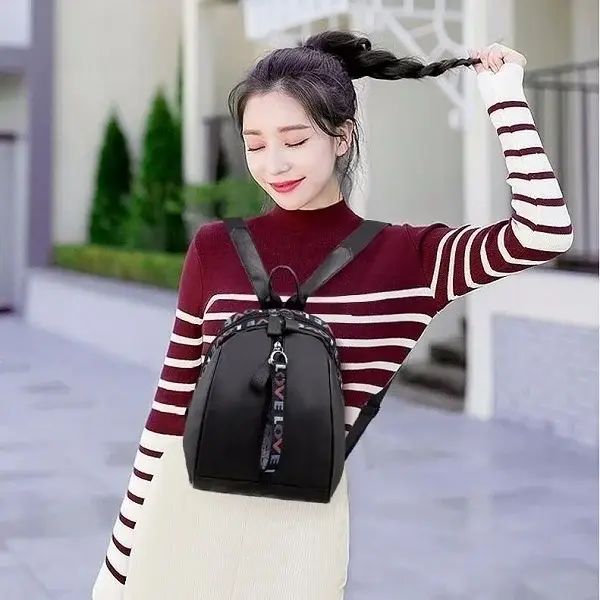 Femmes sacs à dos mode amour sac à bandoulière décontracté sac à dos école sac à dos