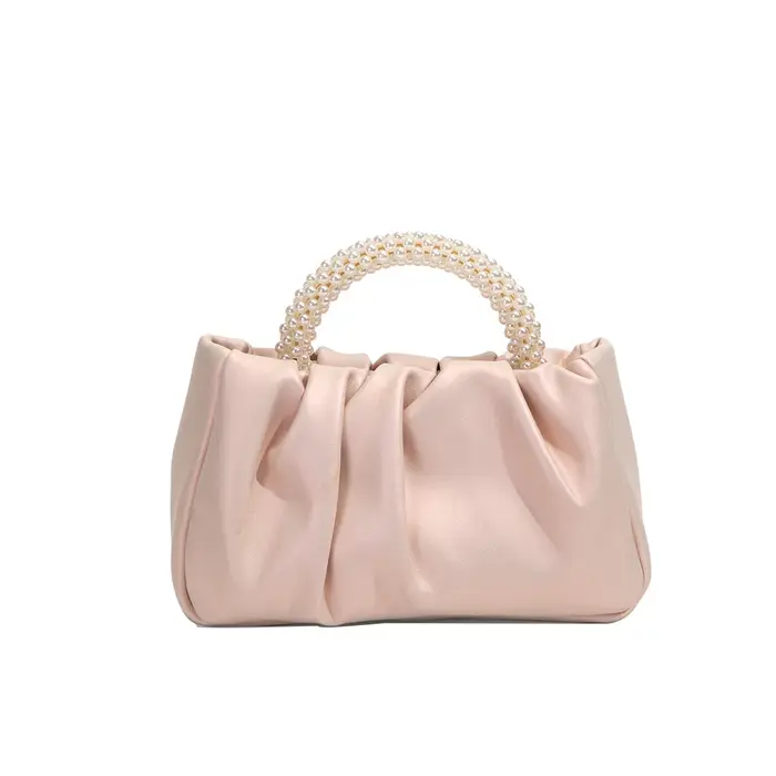 2025 perle sac à main plis nouvelle mode nuage téléphone portable sac à bandoulière messager Mini pe