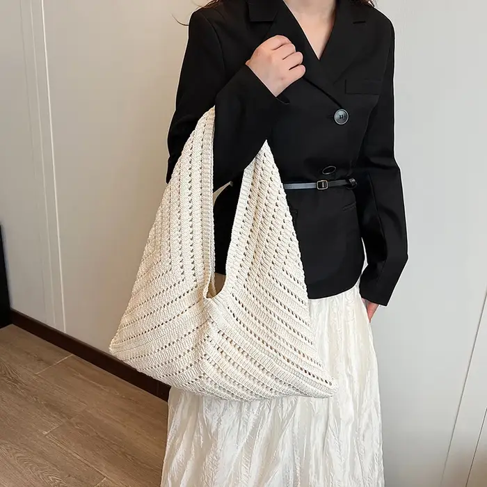 Sac à main en tricot pour femmes