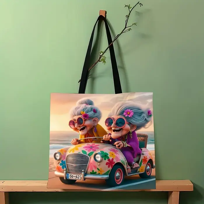Grand-mère conduite sac à provisions cadeau d'anniversaire pliable mode sac à bandoulière décontracté Portable grands