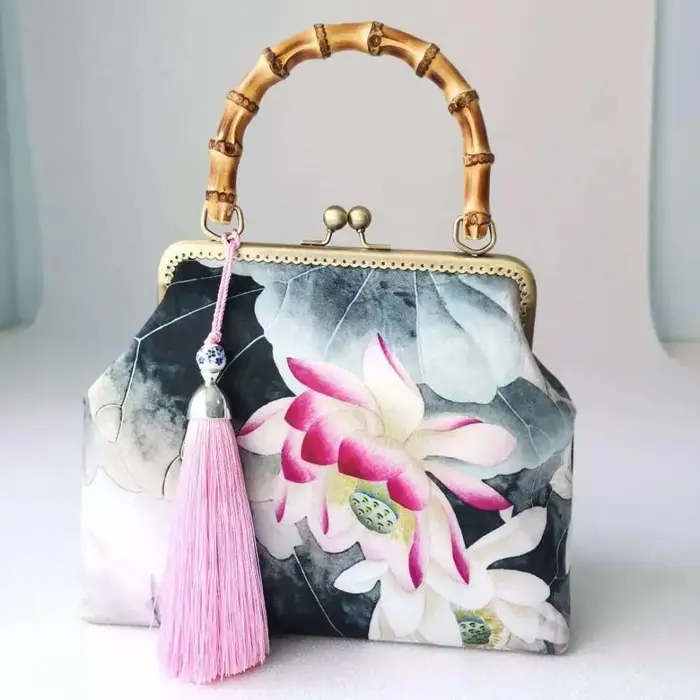 Bois main serrure coquille sacs Vintage sac de créateur femmes épaule sac à bandoulière chaîne fourre-tout