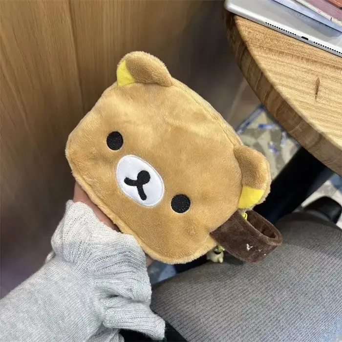 Rilakkum sac de rangement divers mignon de style japonais ours de dessin animé sacs à cosmétiques de grande capacité