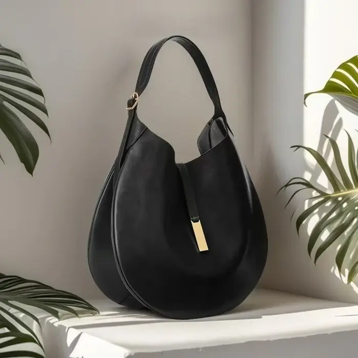 Sac croissant en daim pour femme