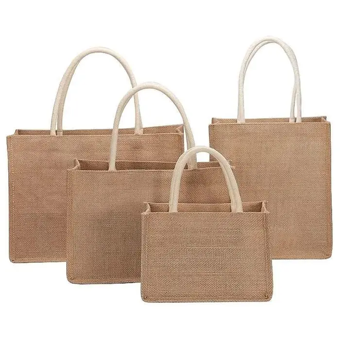 Sac de courses fourre-tout en toile de Jute