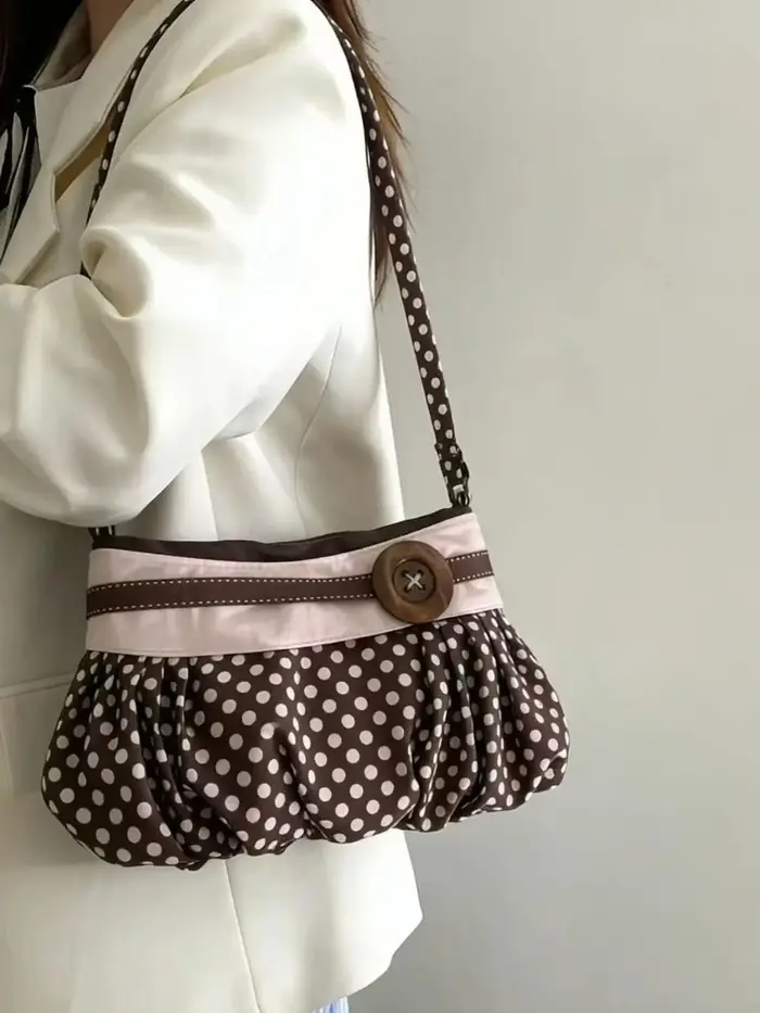 Sacs messagers tendance pour femmes 2026 Nouvelle collection Sac à main vintage à pois