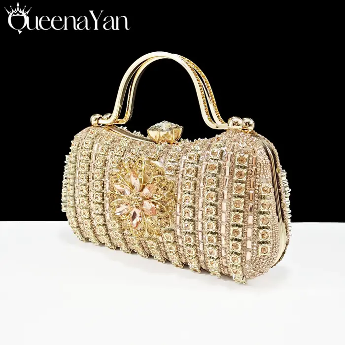 Pochette de Soirée de Luxe pour Femme 2026, Sac à Main en Cristal pour Mariage, Portefeuille pour Té
