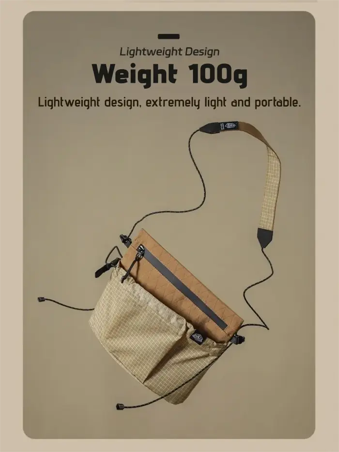 Sac à bandoulière léger imperméable X Pac en Nylon Ripstop petit sac à bandoulière sangle réglable v