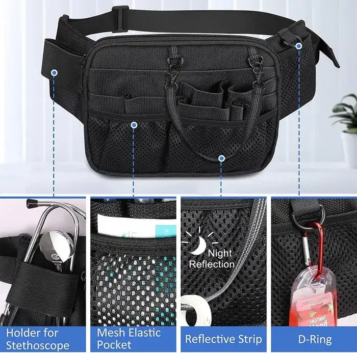 Sac banane multi-poches pour infirmière