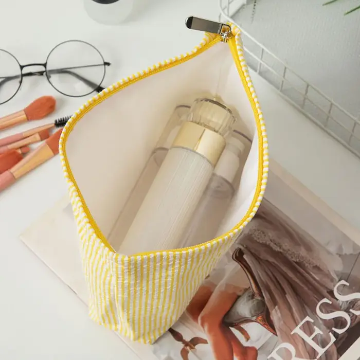 Trousse de Maquillage en Gaze Bulle pour Femme