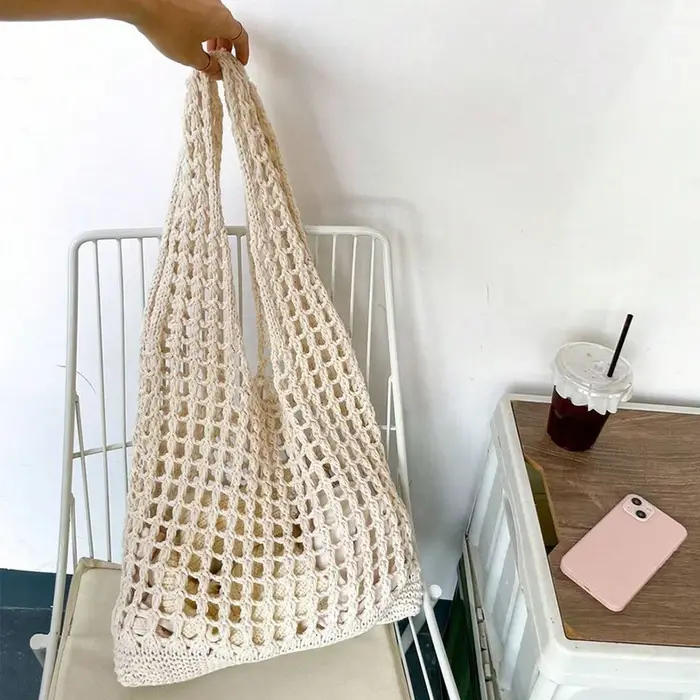 Sac fourre-tout en crochet pour femme
