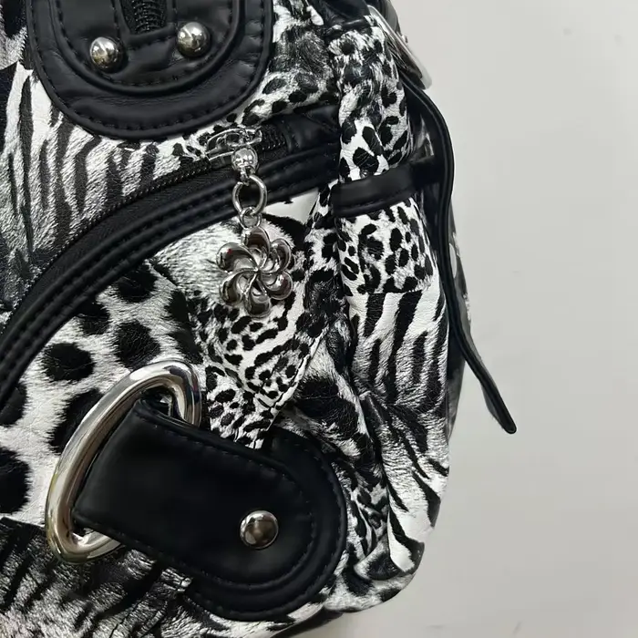 Sac à main pour femme Angel Kiss, motif léopard, sac à bandoulière, sac à poignée supérieure, sacoch