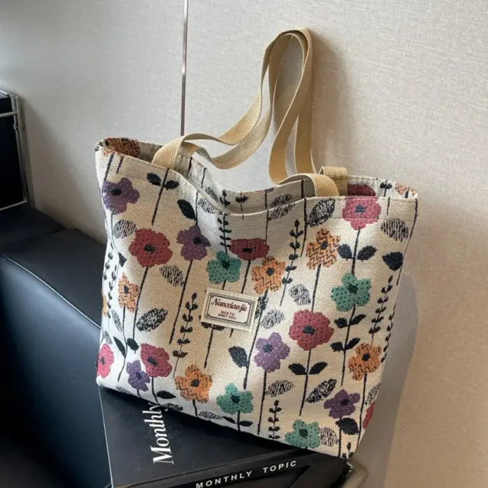 Sac fourre-tout en toile pour femmes