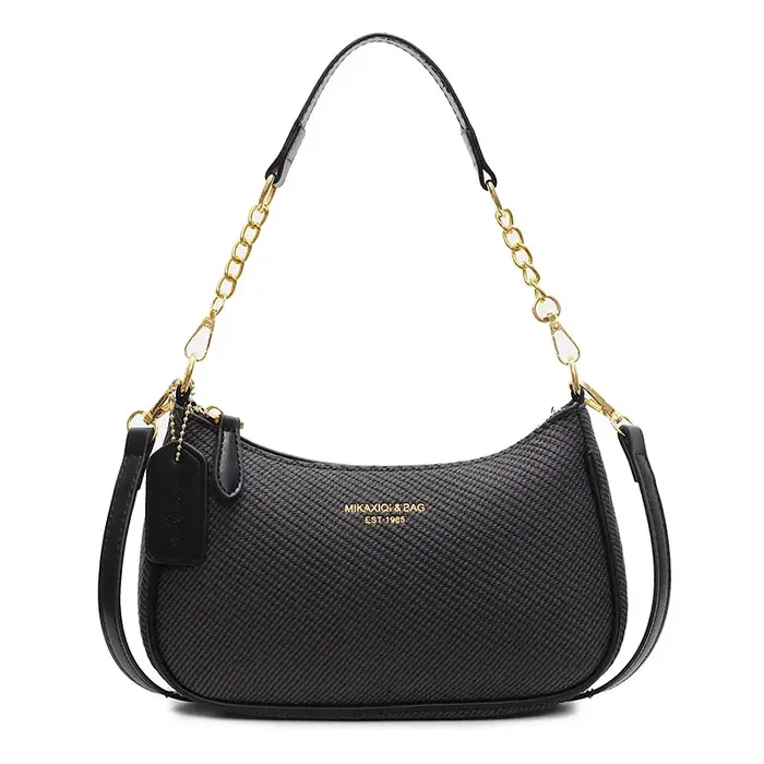 Sac à bandoulière tissé pour femme, style coréen, couleur unie minimaliste, sac à main décontracté p