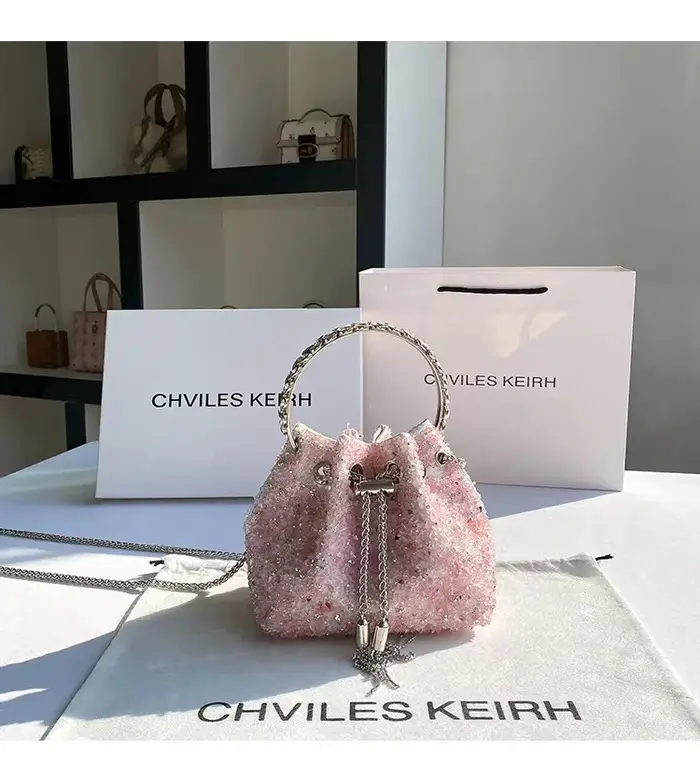 Pochette de soirée violette pour femme