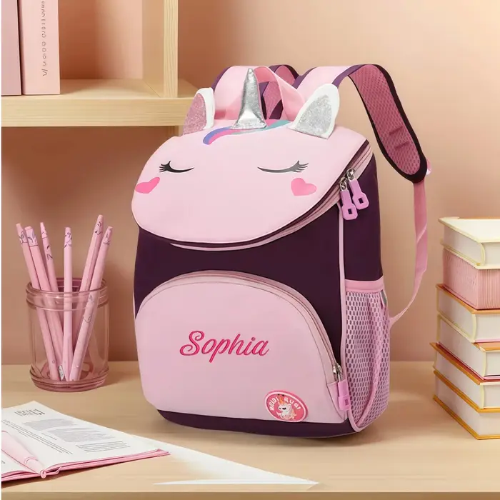 Sac à dos licorne personnalisé pour filles