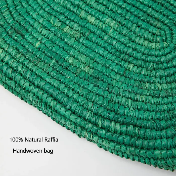 Grand sac fourre-tout en rotin tressé à la main pour femmes