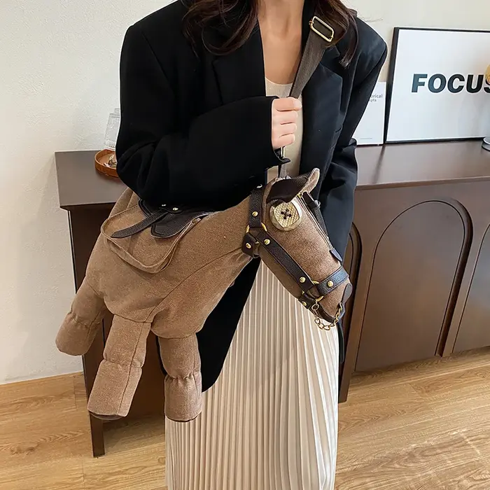 Sac à main Oxford en forme de cheval pour femme