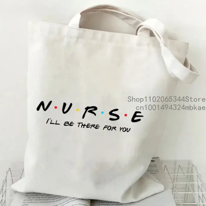 Infirmière toile sac fourre-tout femmes amis émission de télévision sac à provisions